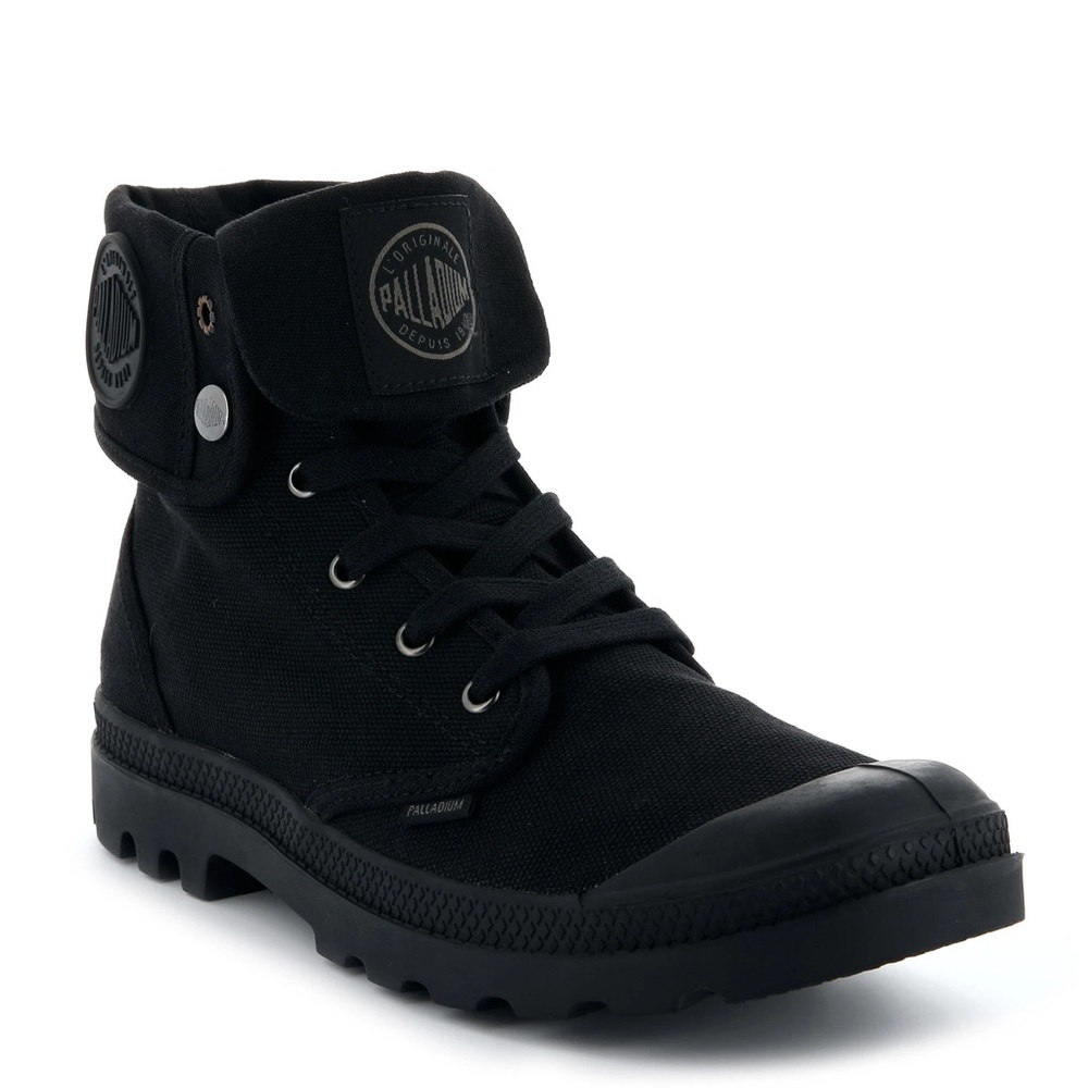Palladium canvas combat boots